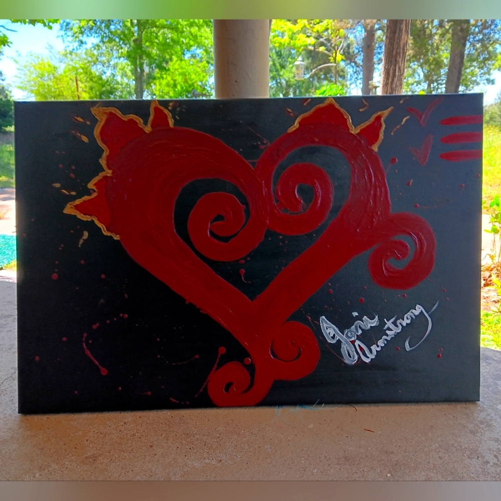 Art Work Acrylic On Screen Canva